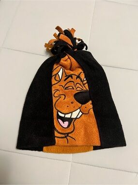 Vintage 1999 Scooby-Doo Fleece Beanie Hat Hanna-Barbera Cartoon Network Y2K